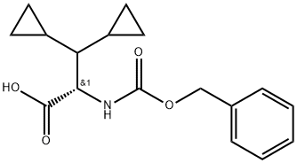 (S)-2-(((Benzyloxy)carbonyl)amino)-3,3-dicyclopropylpropaanzuur