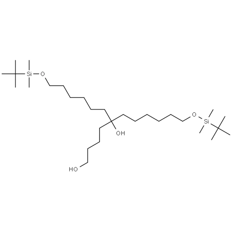 1-(pentaan-5-ol)-2-hydroxyl-3,4-bis(TBDMS-hexaan)