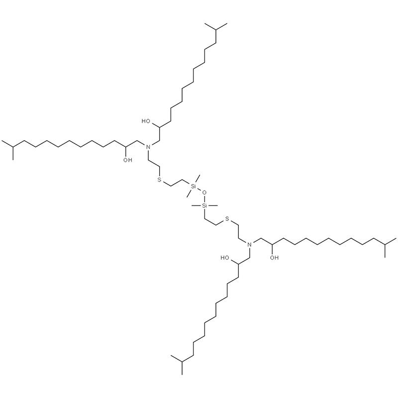14,28-bis(2-hydroxy-12-methyltridecyl)-2,20,20,22,22,40-hexamethyl-21-oxa-17,25-dithia-14,28-diaza-20,22-disilahentetracontaan-12,30-diol