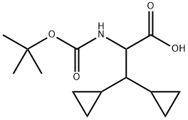 2-((tert-Butoxycarbonyl)amino)-3,3-dicyclopropylpropaanzuur