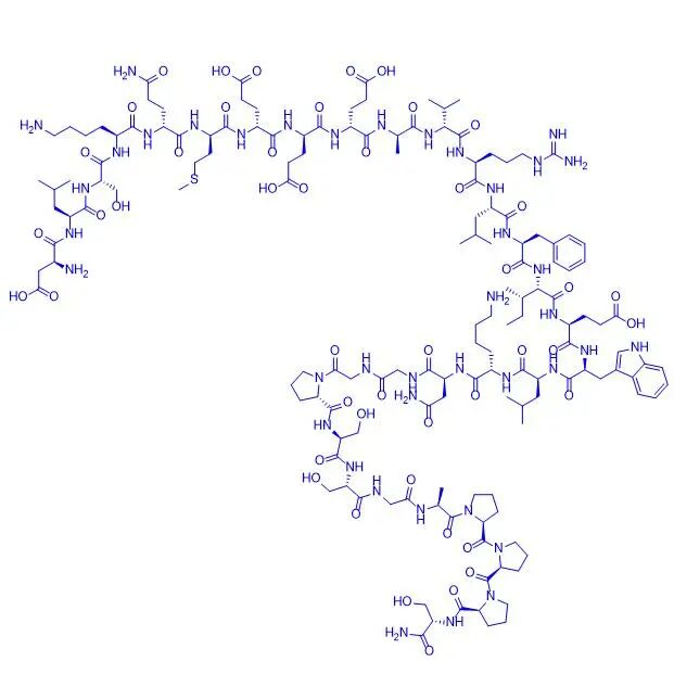 Avexitide (Exendin(9-39)amide) is wereldwijd de snelst ontwikkelende GLP-1-receptorantagonist; het is een lineair polypeptide bestaande uit 31 aminozuren met een C-terminale amidemodificatie.
