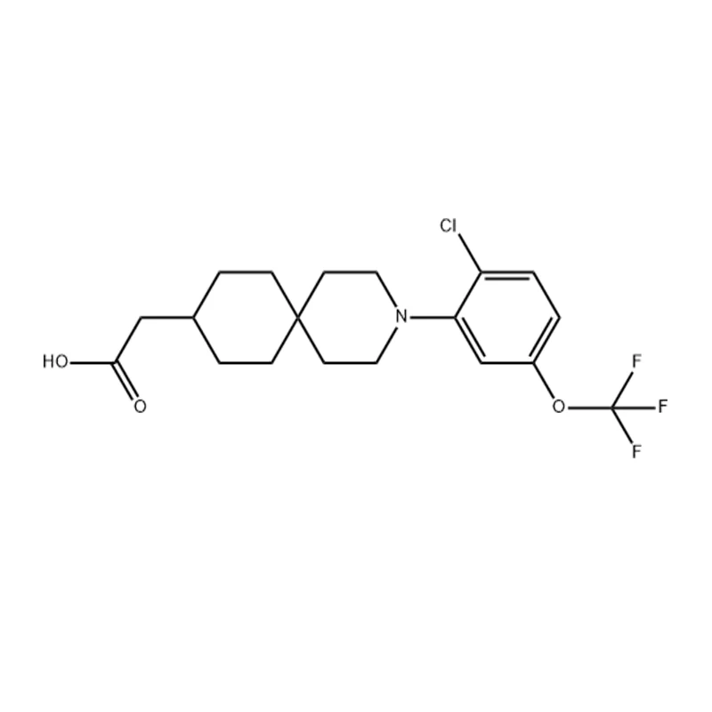 3-[2-chloor-5-(trifluormethoxy)fenyl]-3-azaspiro[5.5]undecaan-9-azijnzuur