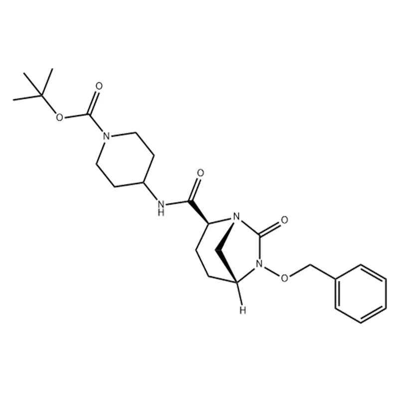 tert-Butyl-4-((2S,5R)-6-(benzyloxy)-7-oxo-1,6-diazabicyclo[3.2.1]octaan-2-carboxamido)piperidine-1-carboxylaat